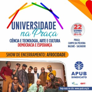 A banda baiana Afrocidade fará o show de encerramento do evento. Divulgação APUB.